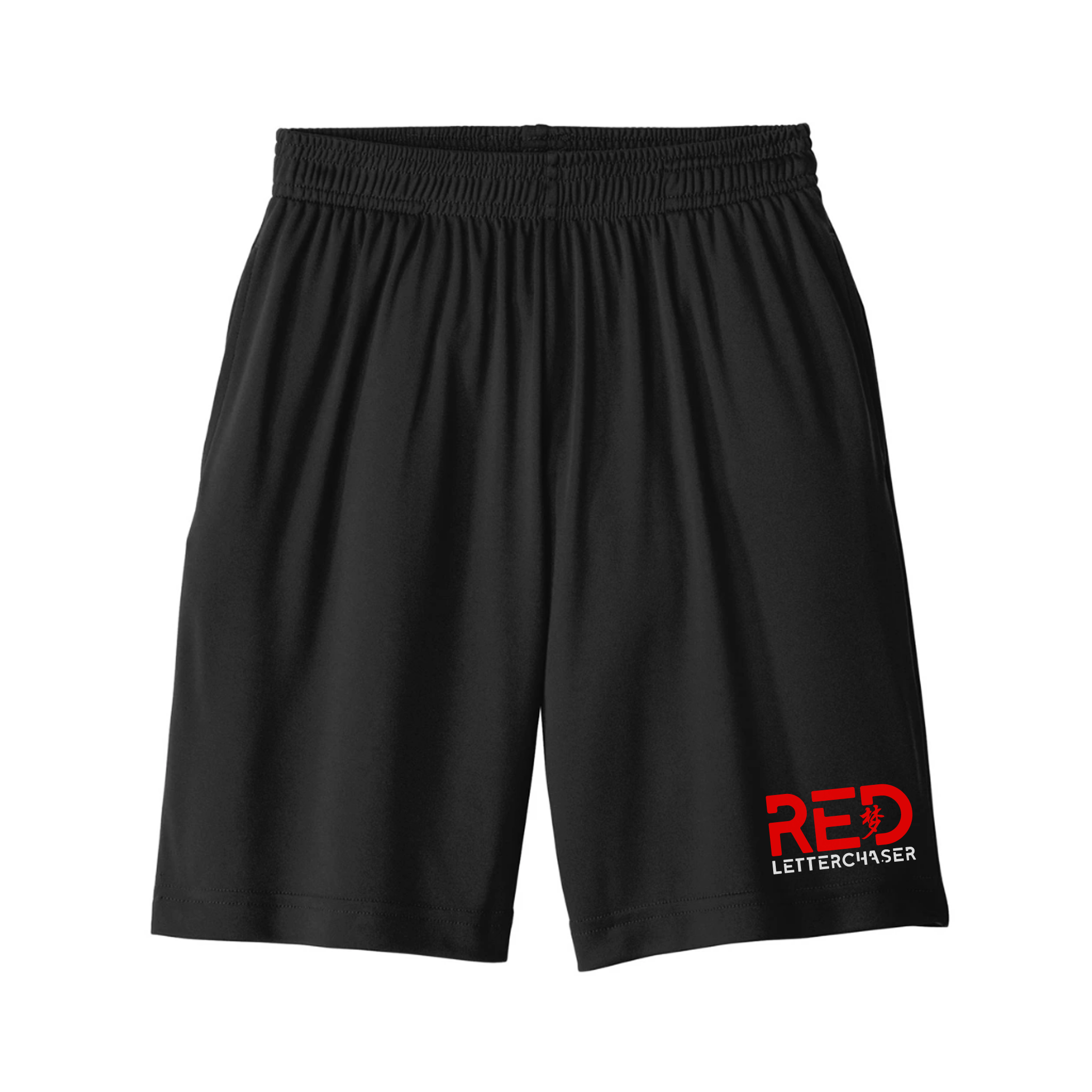 ★ ★ Men's Regular Fit Curve Varsity Logo Short Evolution Logo Shorts | Red Letter Chaser
