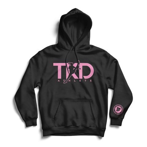TKD Athlete Hoodie - Black Pink