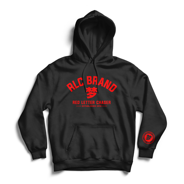 RLC Branded Hoodies - Black/Red (5244773990565)